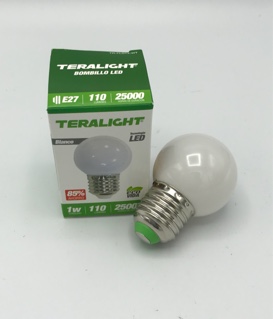 BOMBILLO TERALIGHT 1 WATT AMARILLO