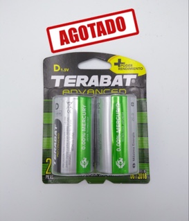 BATERIA DE CARBON TIPO D X2 TERABAT