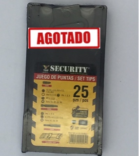 JUEGO DE PUNTAS X 25 SECURITY