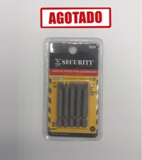 JUEGO DE PUNTAS X 5 SECURITY