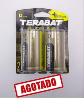 BATERIA ALCALINA D X2 TERABAT